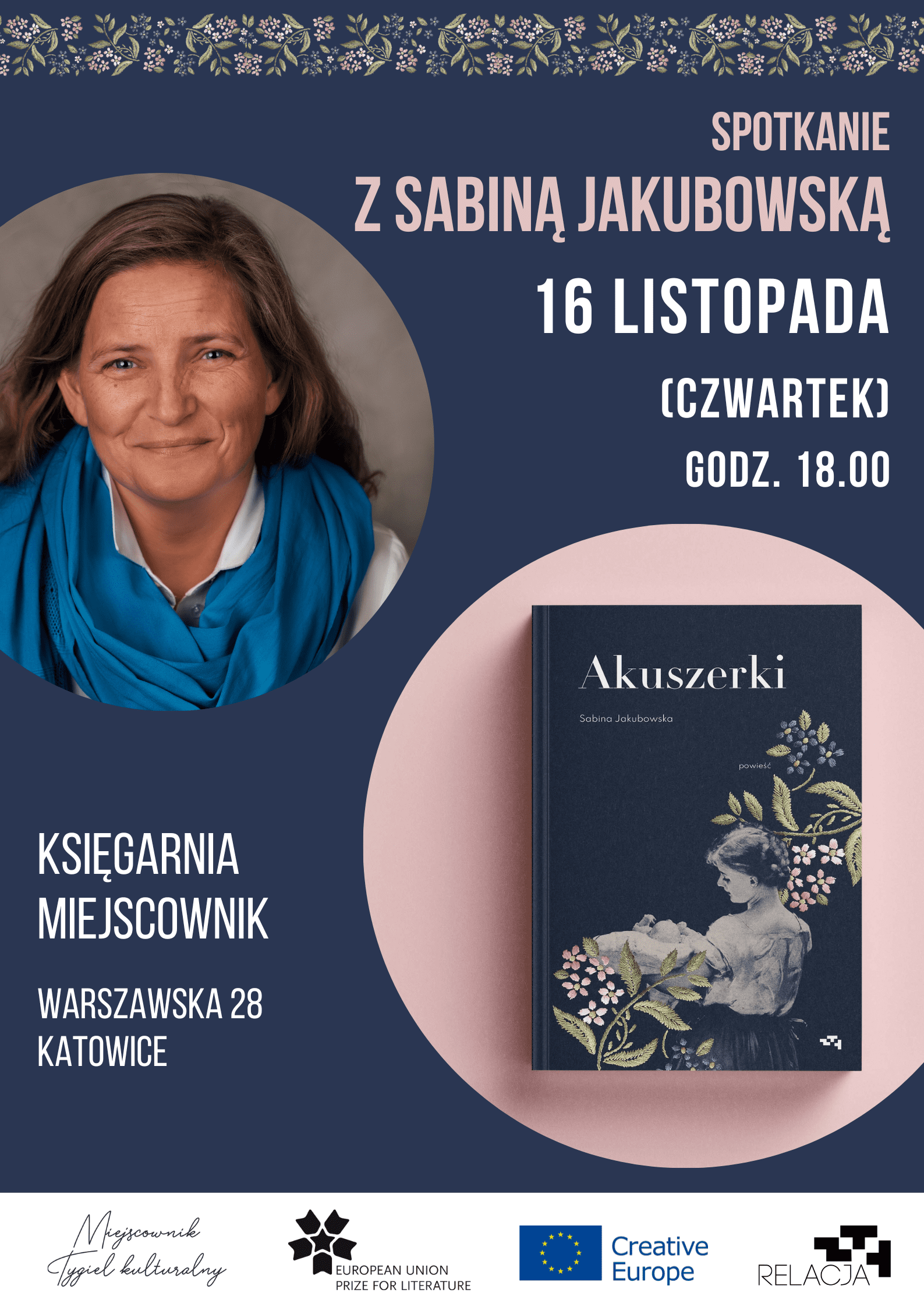 Sabina Jakubowska bookshop event