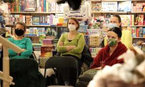 Laura Vinogradova at Jānis Roze Bookshop