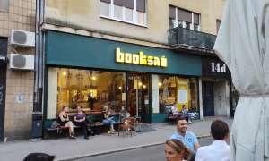 Anja Mugerli at Booksa in Zagreb