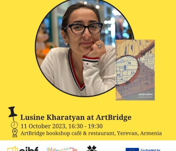 Lusine Kharatyan bookshop event